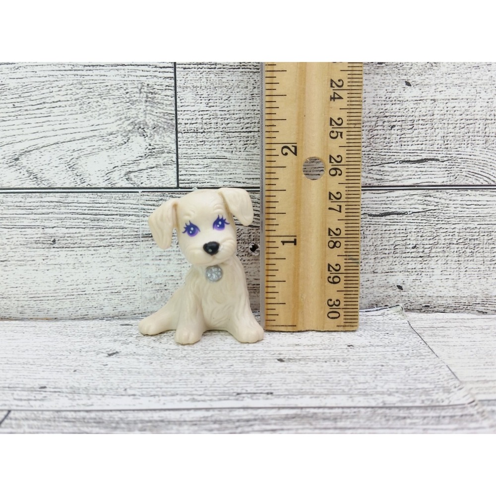 Vintage Littlest Pet Shop Splash Happy Puppies Kenner 1993 White Dog Figure